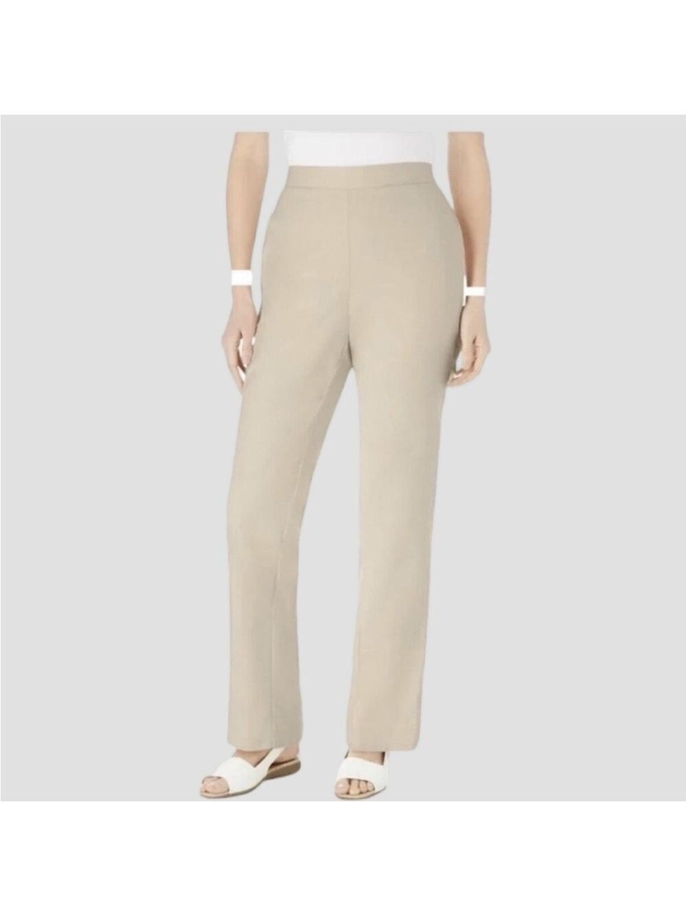 NWT CHEROKEE Beige Cotton Pants size 18